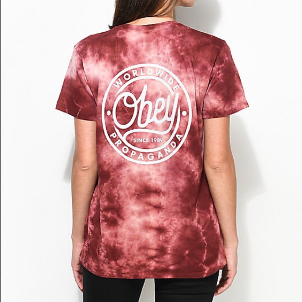 Obey Maroon T-Shirt
